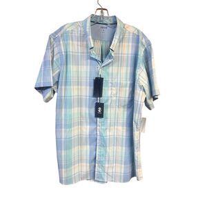 Izod Mens Plaid Button Down Shirt Sz XL NWT